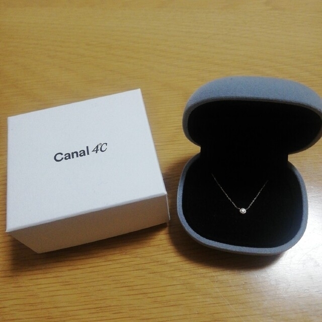 canal４℃(カナルヨンドシー)のSUGAR.様専用　カナル4℃ K10PG一粒ダイヤネックレス レディースのアクセサリー(ネックレス)の商品写真