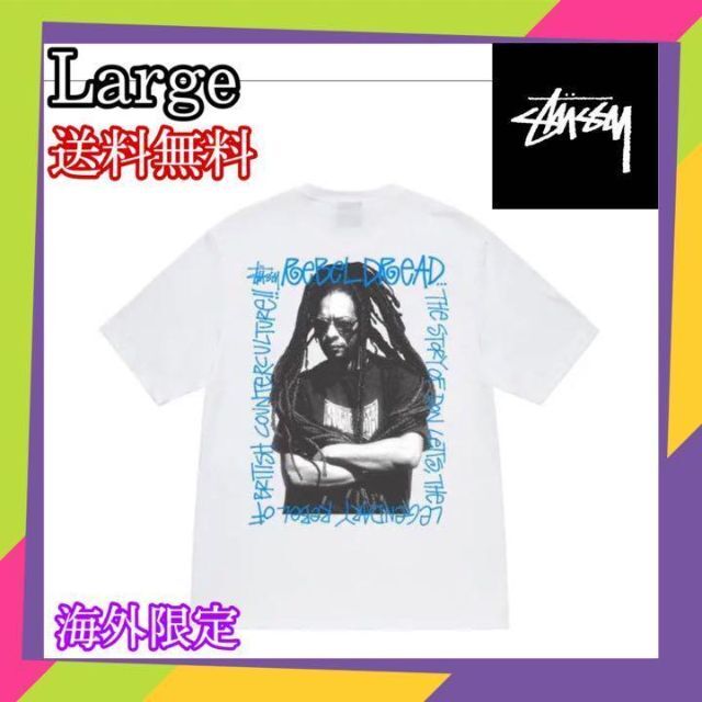 Stussy REBEL DREAD TEE 白 L - Tシャツ/カットソー(半袖/袖なし)