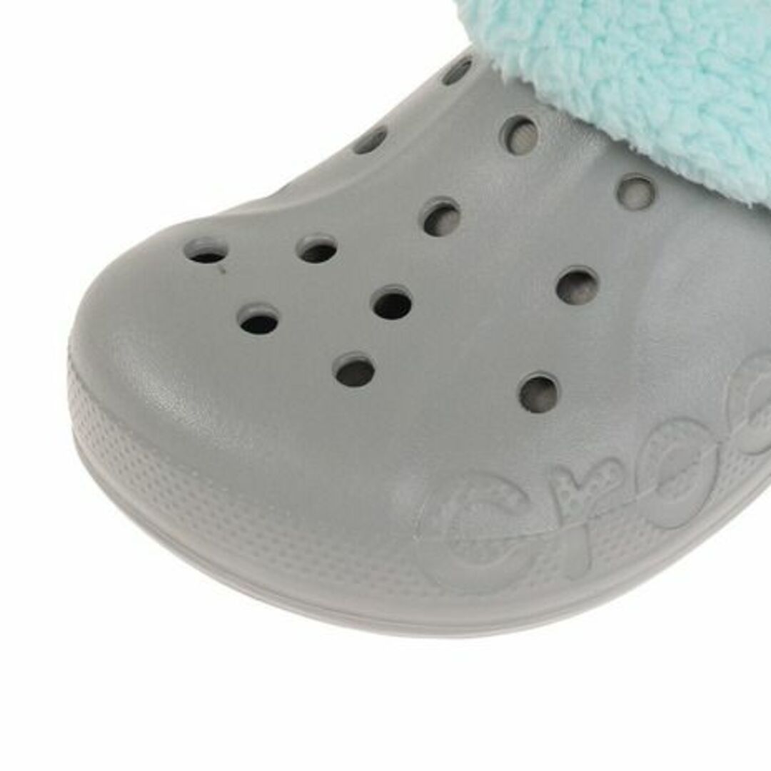crocs(クロックス)の23cm クロックス バヤ ラインド ファズ ストラップ クロッグ ライトグレー レディースの靴/シューズ(サンダル)の商品写真