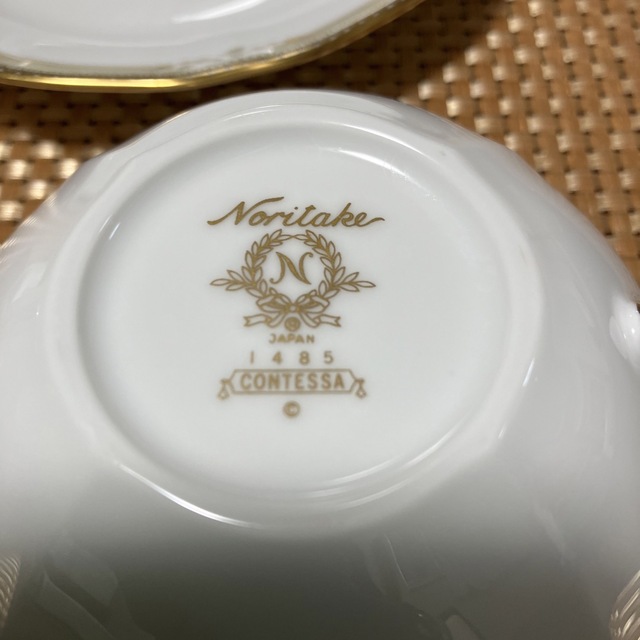 Noritake(ノリタケ)の《未使用》ノリタケ　コンテッサ　スープカップ&ソーサー　ペアセット インテリア/住まい/日用品のキッチン/食器(食器)の商品写真