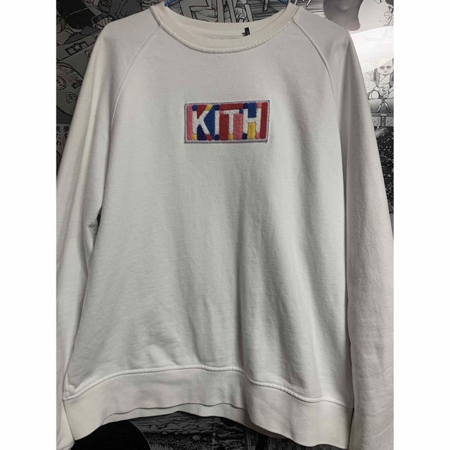 KITH GEO COLOR CREWNECK WHITE Mサイズ