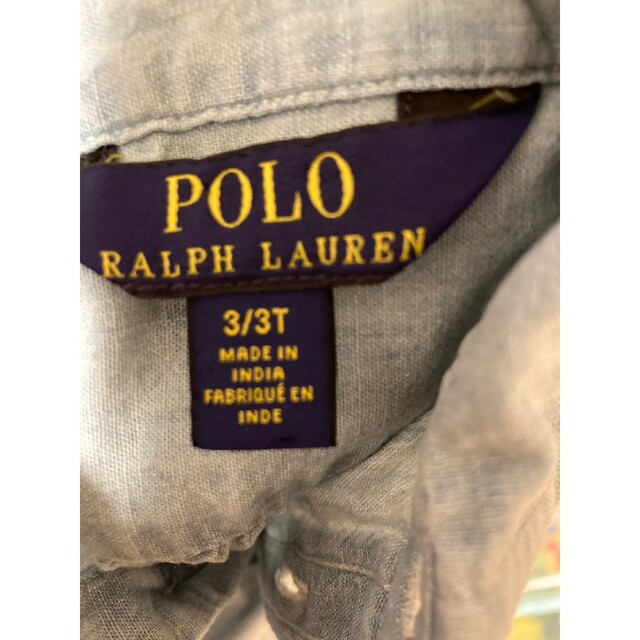 POLO RALPH LAUREN(ポロラルフローレン)のラルフローレン ノースリーブ シャツ 3T 100 キッズ/ベビー/マタニティのキッズ服女の子用(90cm~)(ブラウス)の商品写真