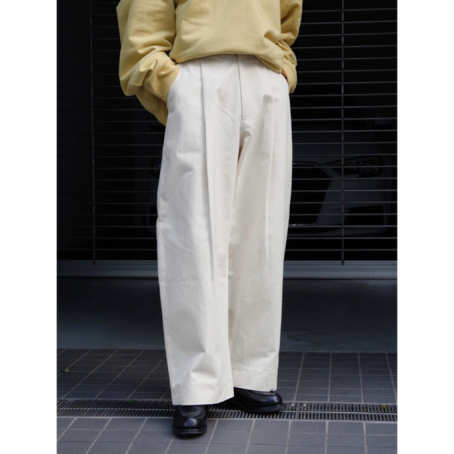 2022年5月新作下旬 studio nicholson volume pants sorte milk
