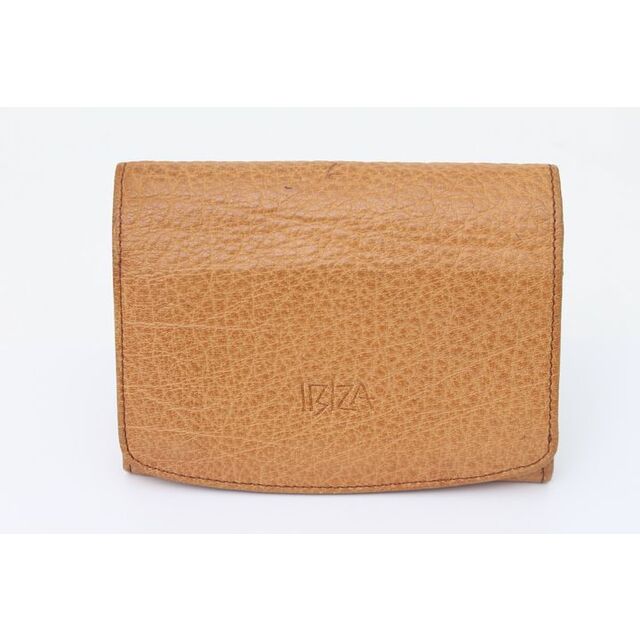 IBIZA(イビザ)のイビザ 二つ折り財布 本革 レザー 小銭入れあり ブランド ウォレット シンプル レディース ブラウン IBIZA レディースのファッション小物(財布)の商品写真