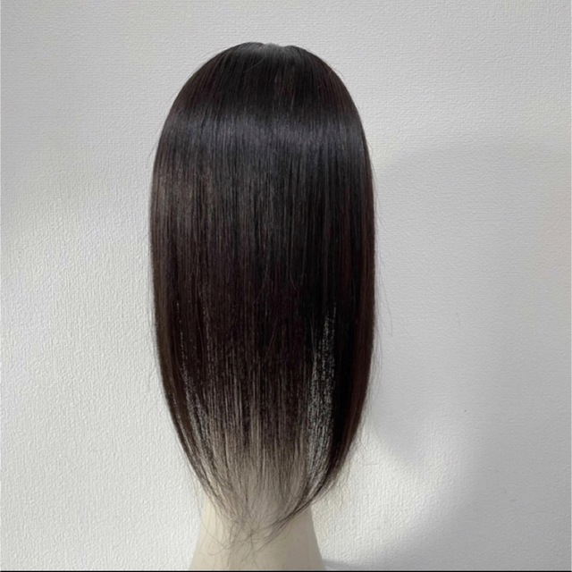 織り柄チェック 未カット 前髪なしヘアピース 百合子ウィッグ - 通販