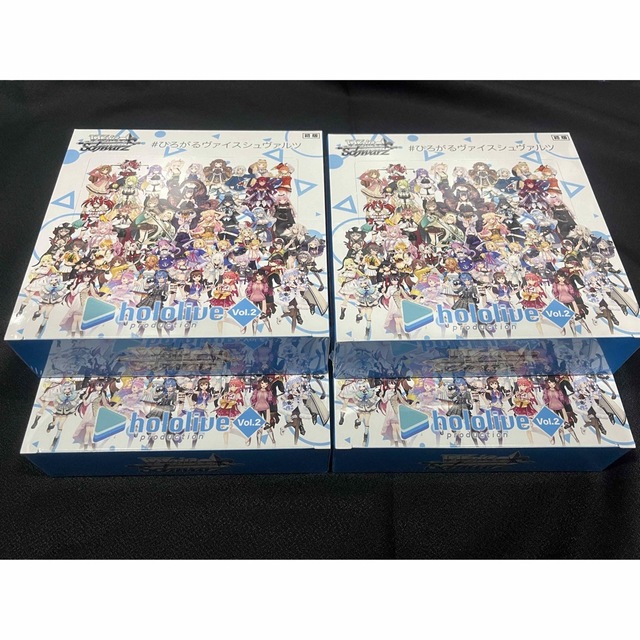 ホロライブ ヴァイスシュヴァルツ vol 2 4box ボックス シュリンク付き