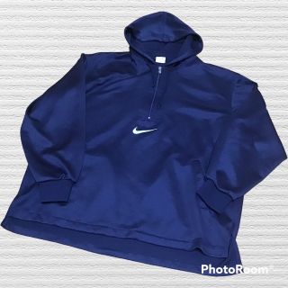 NIKE - 【銀タグ.90s.ロゴ.稀少.匿名.翌送】NIKE ハーフジップパーカー