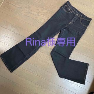 ユニクロ(UNIQLO)の超美品　UNIQLO ユニクロ　ブラックデニム　150 (パンツ/スパッツ)