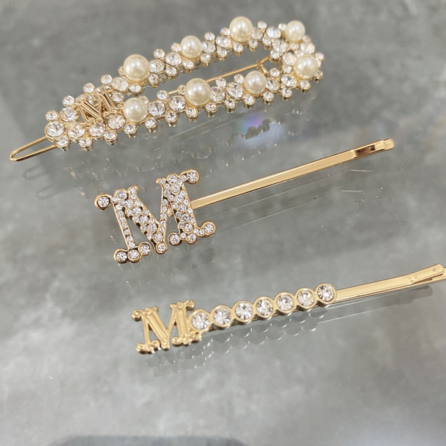 新品】Max Mara マックスマーラ Mロゴ モチーフ ヘアピン セット