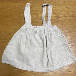 ザラキッズ(ZARA KIDS)のZARA サスペンダーコーデュロイスカート　110(ワンピース)