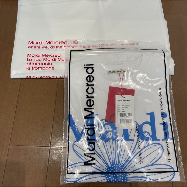 ZARA(ザラ)のMardi Mercredi 半袖tシャツ ホワイト レディースのトップス(Tシャツ(半袖/袖なし))の商品写真