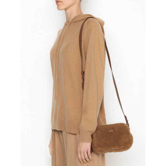 Max Mara(マックスマーラ)の【新品】Max Mara テディベア ショルダーバッグ キャメル クロスボディ レディースのバッグ(ショルダーバッグ)の商品写真