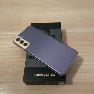 ギャラクシー(Galaxy)のGalaxy S21 韓国版SIMフリー ファントムバイオレット 美品(スマートフォン本体)