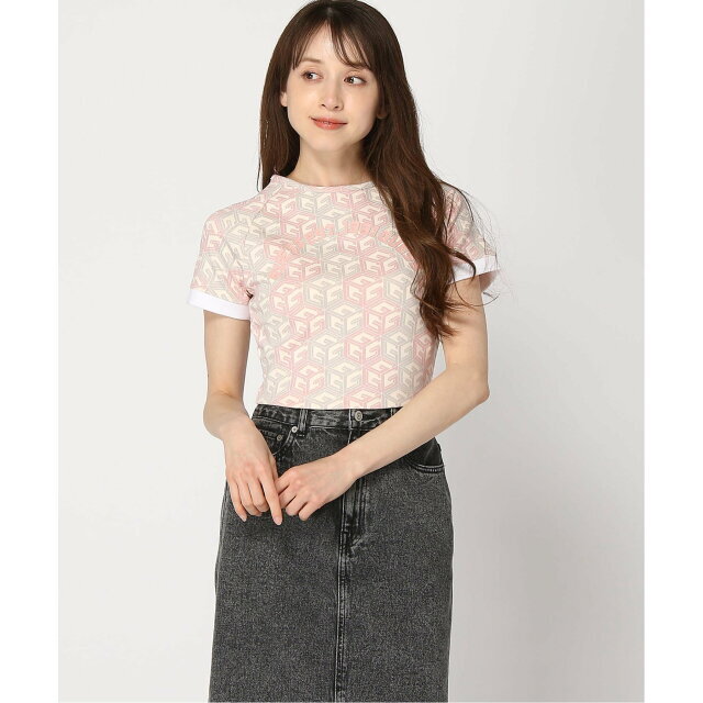 GUESS(ゲス)の【ピンク(P64K)】【XS】(W)Eco G-Cube Active Crop Top レディースのトップス(カットソー(長袖/七分))の商品写真