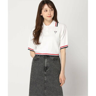 ゲス(GUESS)の【アイボリー(IVY)】(W)Cable Short Sleeve Sweater(ニット/セーター)