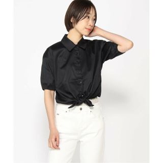 ゲス(GUESS)の【ブラック(JBLK)】(W)June Bowed Blouse(シャツ/ブラウス(長袖/七分))