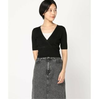 ゲス(GUESS)の【ブラック(JBLK)】(W)Soft Bandage V-Neck Top(その他)