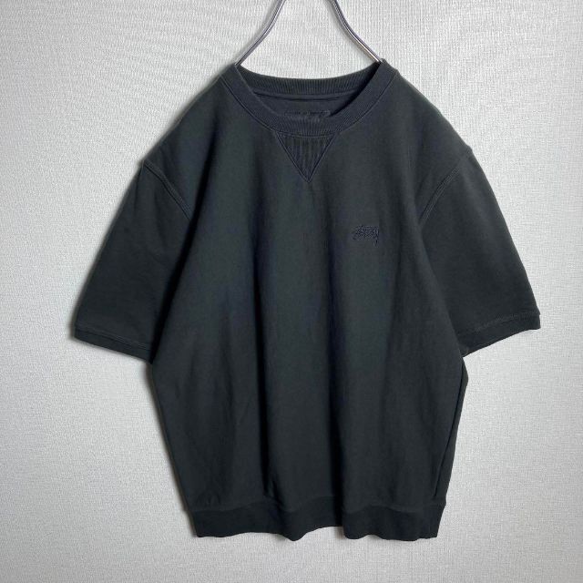 人気Lサイズ】ステューシー ワンポイント刺繍ロゴ入りスウェットT