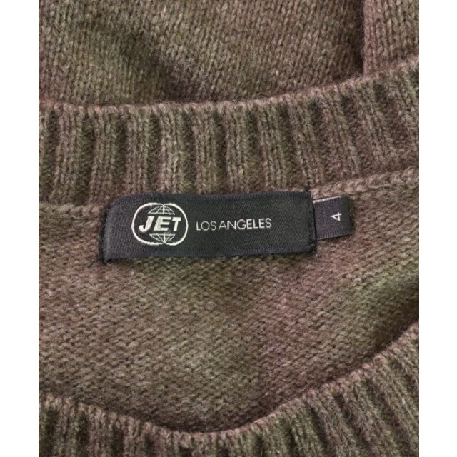 JET LOS ANGELES ワンピース 4(XL位) 茶 【古着】【中古】 レディースのワンピース(ひざ丈ワンピース)の商品写真