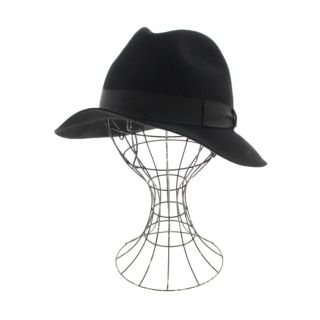 ボルサリーノ(Borsalino)のBorsalino ボルサリーノ ハット 57 黒 【古着】【中古】(ハット)