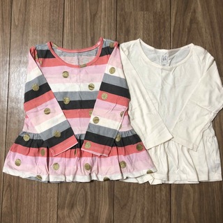 ベビーギャップ(babyGAP)のbabyGAP ガールズ 長袖 トップス 2枚セット 95(Tシャツ/カットソー)