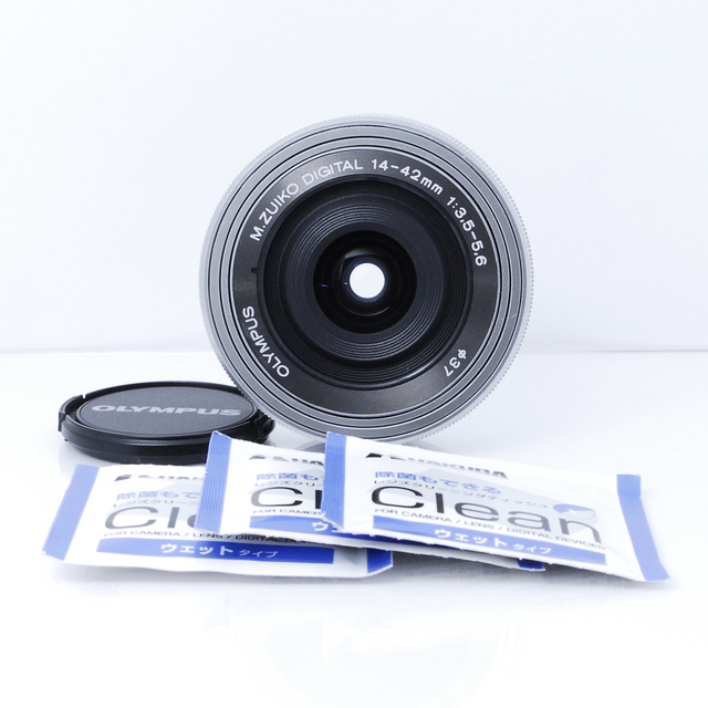 OLYMPUS - 美品❤️オリンパス 標準レンズ 14-42mm EZ シルバー❤️超 