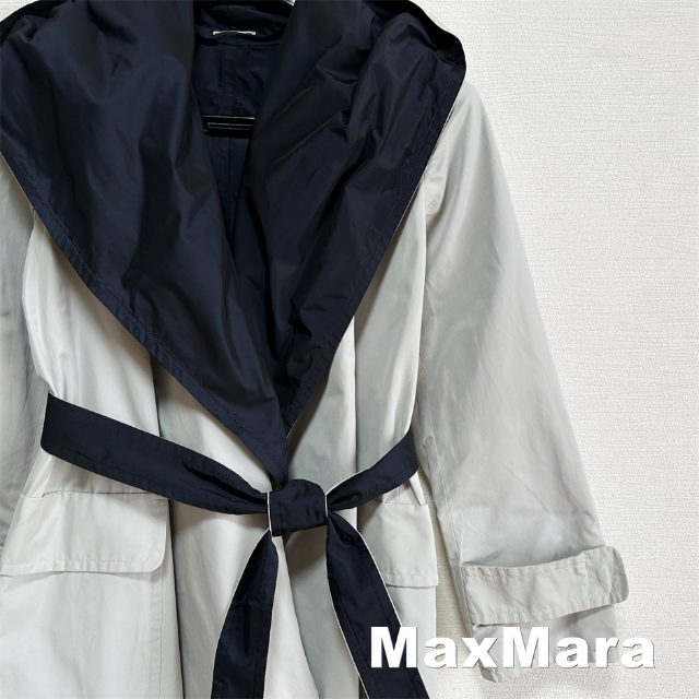 お値下げしました❗️S´Max Maraリバーシブルリネンシルクフード