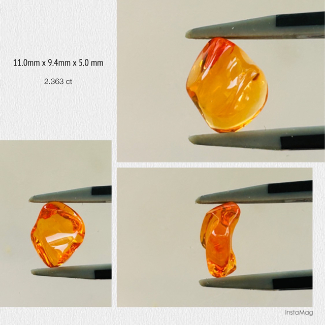 (R0329-4)『メキシコ産』ファイアーオパール　ルース　2.363ct 9