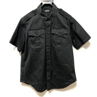 バレンシアガ(Balenciaga)のバレンシアガ 半袖シャツ サイズ38 S - 黒(シャツ)