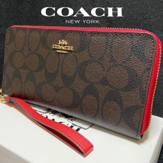 コーチ(COACH)のギフト⭕️ コーチ 人気のおしゃれバイカラー！ 長財布 メンズレディス(長財布)