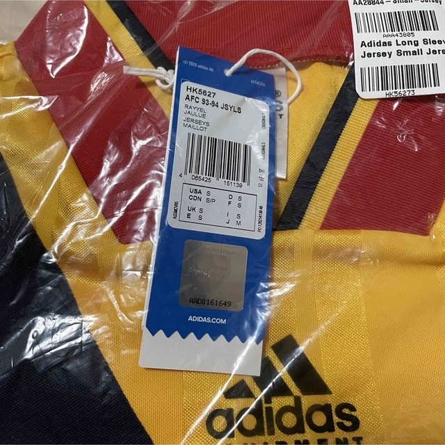 単品販売/受注生産 Adidas AFC 93-94 アーセナル 長袖 復刻