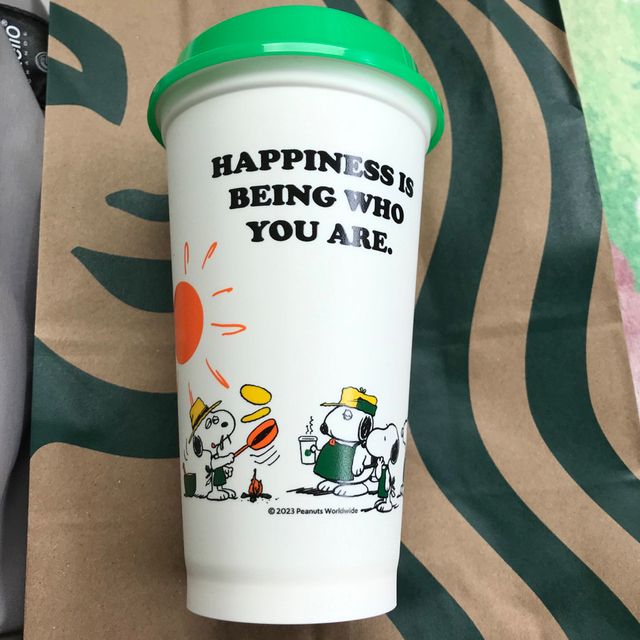 Starbucks(スターバックス)のスターバックス SNOOPY リューザブルカップ インテリア/住まい/日用品のインテリア小物(その他)の商品写真