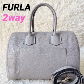 Furla - 美品✨FURLA フルラ アルバ サッチェル シボ レザー ミニ