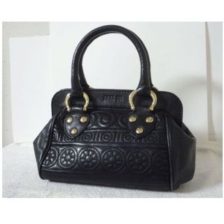 アナスイ(ANNA SUI)のアナスイ　ANNASUI　レザーキルティング×レザー　ハンドバッグ　レディース(ハンドバッグ)