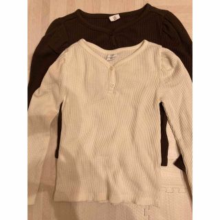 ギャップキッズ(GAP Kids)のGAP kids ワッフルカットソー  ２枚セット(Tシャツ/カットソー)