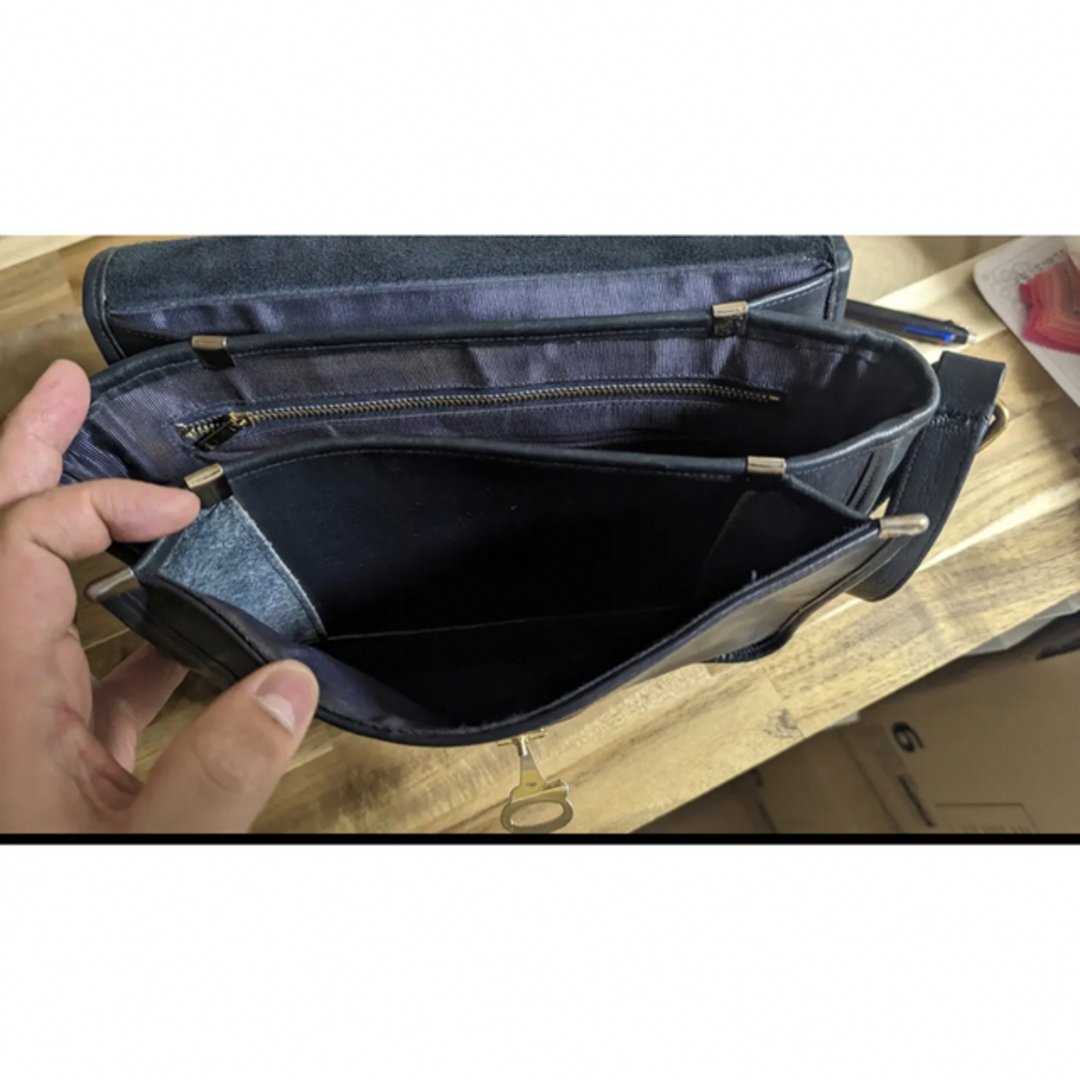 90s EURO Leather Bag ヴィンテージレザーバッグ メンズのバッグ(ショルダーバッグ)の商品写真