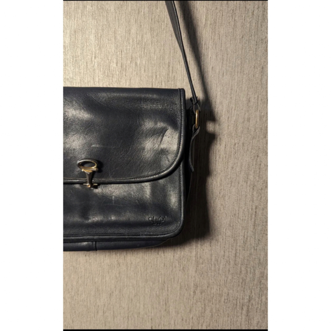 90s EURO Leather Bag ヴィンテージレザーバッグ メンズのバッグ(ショルダーバッグ)の商品写真