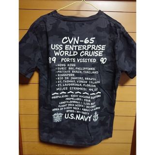 アヴィレックス(AVIREX)の【126】AVIREX 6183372 刺繍Tシャツ USS エンタープライズ(Tシャツ/カットソー(半袖/袖なし))