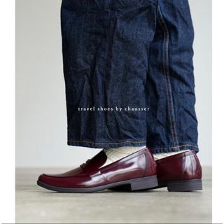 ショセ(chausser)の【新品】TRAVEL SHOES by chausser ローファー 40(ローファー/革靴)