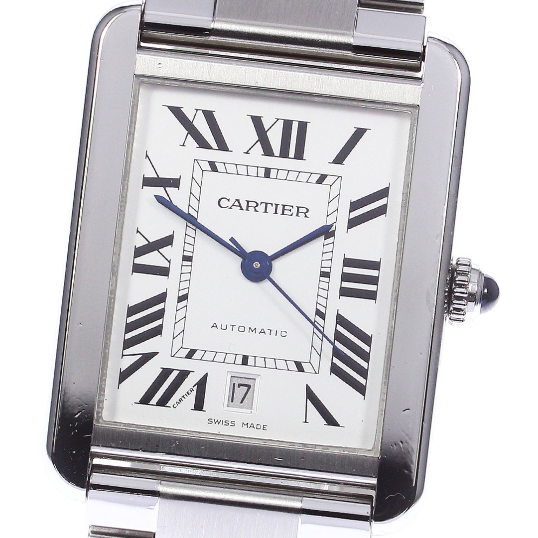 カルティエ CARTIER W5200028 タンクソロXL デイト 自動巻き メンズ 保証書付き_737405