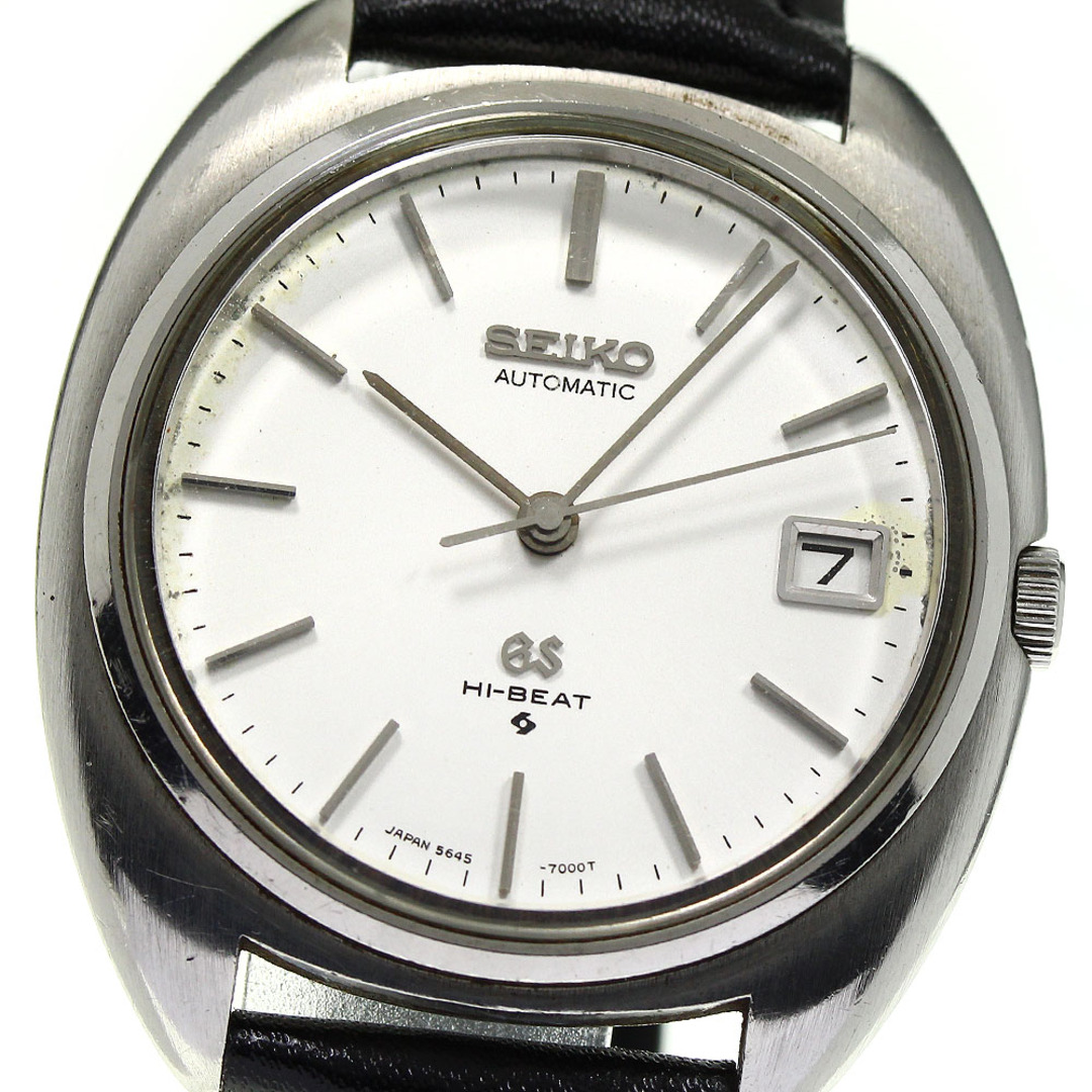 セイコー SEIKO 5645-7000 グランドセイコー ハイビート デイト 自動巻き メンズ _739866【ev15】