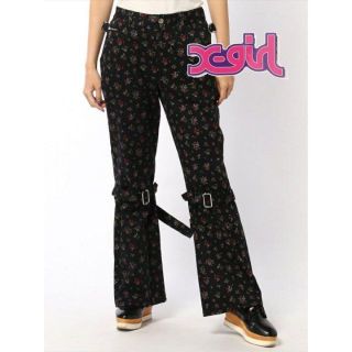 エックスガール(X-girl)のFLORAL BONDAGE PANTS X-girl エックスガール(カジュアルパンツ)