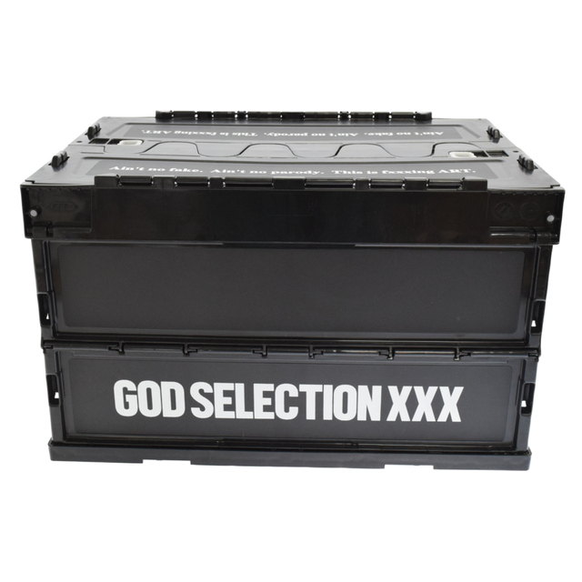 GOD SELECTION XXX ゴッドセレクショントリプルエックス CONTAINER 折りたたみコンテナボックス ブラック