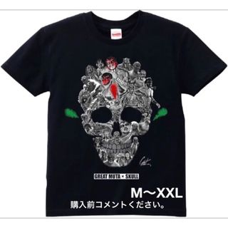 武藤敬司 Tシャツ 新日本プロレス グレートムタ スカル 武藤ベアー 毒霧 ノア(Tシャツ/カットソー(半袖/袖なし))