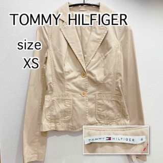 トミーヒルフィガー(TOMMY HILFIGER)の[TOMMY HILFIGER]トミーフィルフィガー　ジャケット　ベージュ　XS(テーラードジャケット)