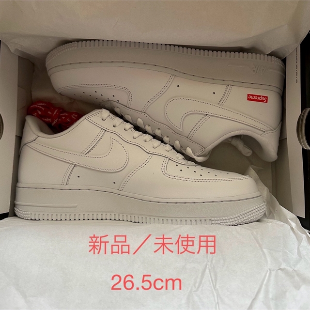 靴/シューズSupreme × Nike Air Force 1 Low 26.5cm