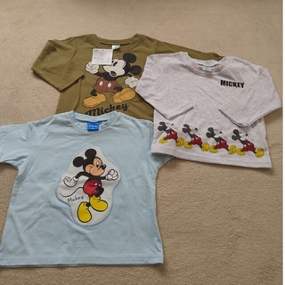 ディズニー(Disney)のディズニー ミッキー Tシャツ 3枚セット ベビー服 キッズ服(Tシャツ/カットソー)
