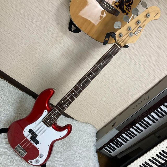 公式 FGN 【5024】 フジゲン 富士弦 赤 bass precision エレキベース