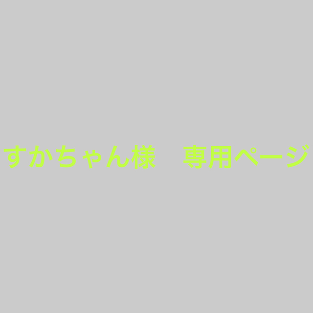 すかちゃん様 専用ページの通販 by 0829mika's shop｜ラクマ