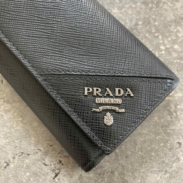 PRADA プラダ　キーケース　ブラック　サフィアーノ 6